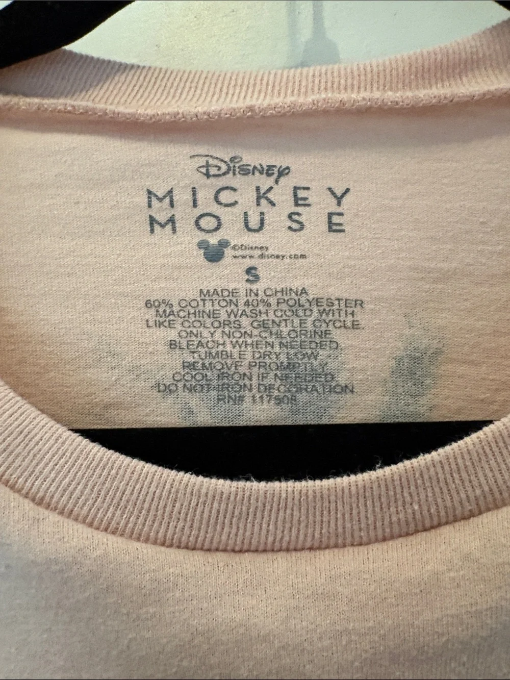 Disney Light Pink Mickey & Minnie Tropical Pocket Graphic Tee